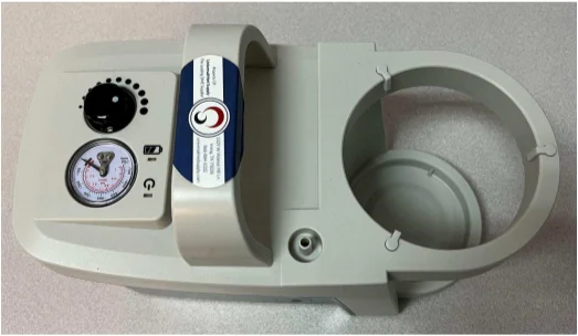 Suction machine (with no supplies) - top view